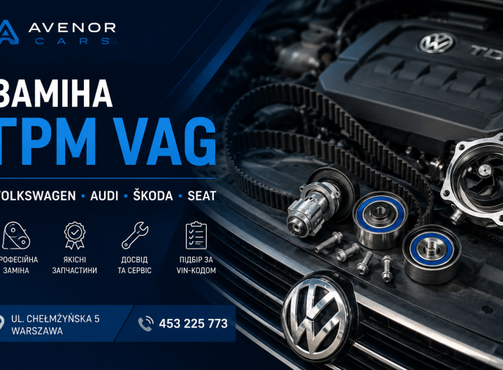 Заміна ГРМ VAG у Варшаві для Volkswagen Audi Škoda Seat в Avenor Cars